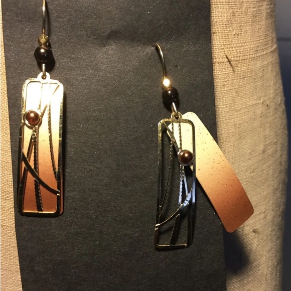 Silver Tree Earrings SALE - Picture 2 of 2
